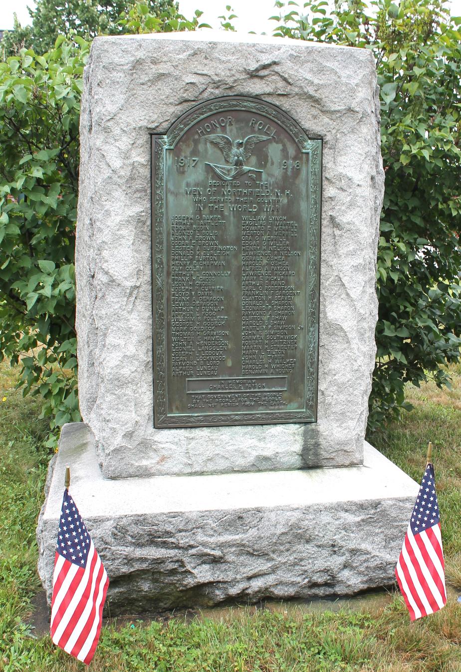 Northfield NH WWI Veterans Memorial