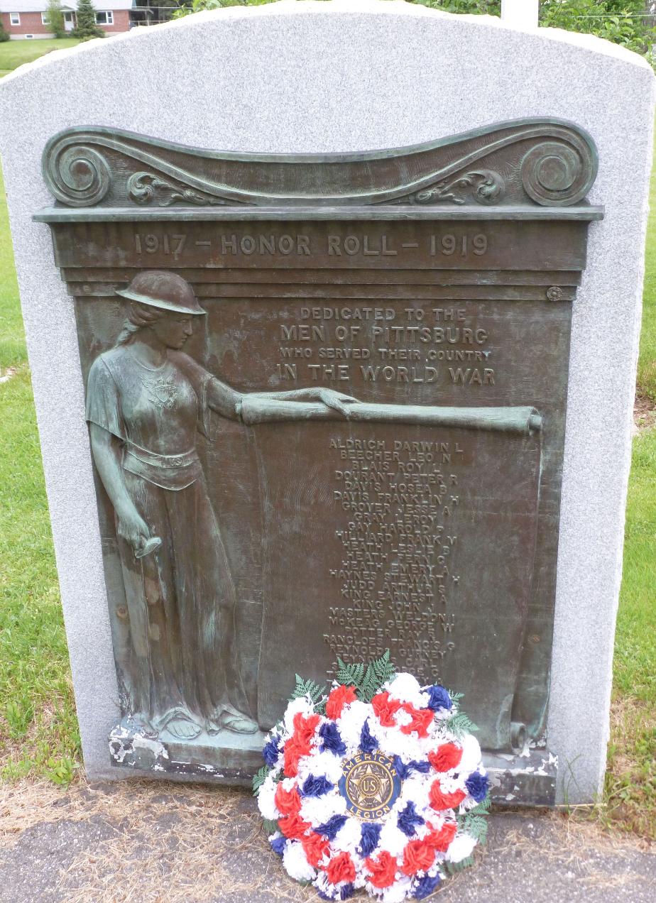 Pittsburg, New Hampshire WWI Honor Roll