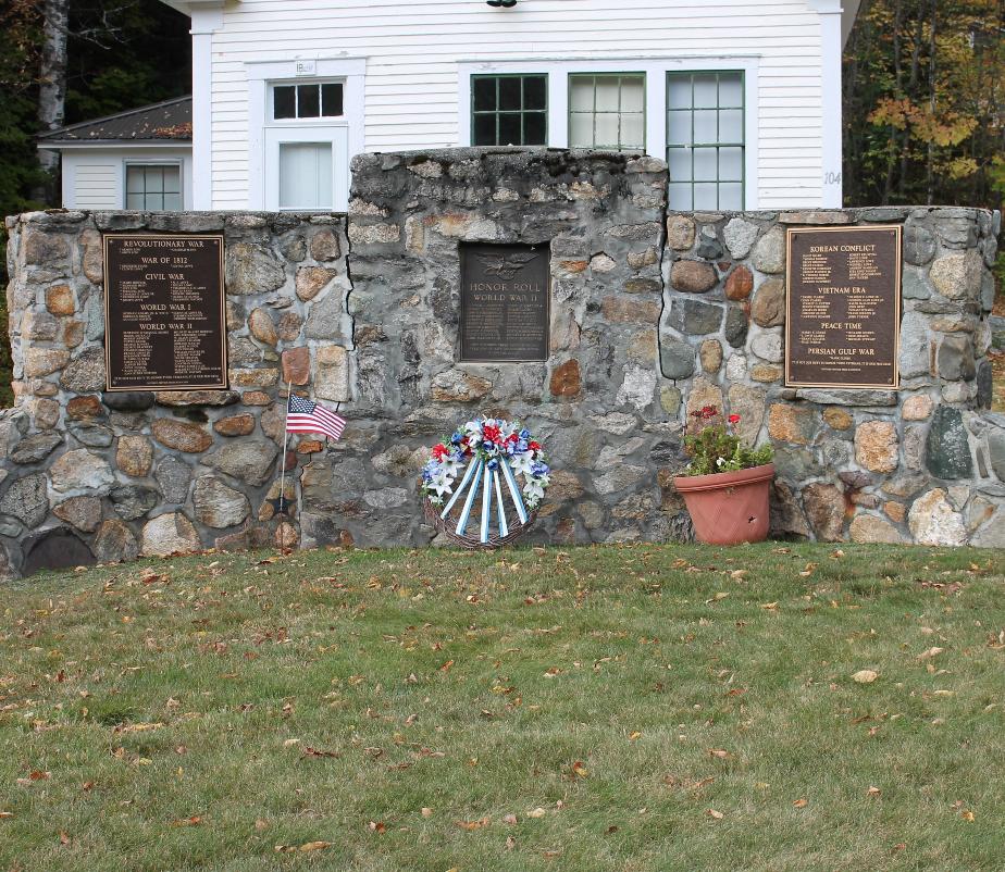Randolph New Hampshire Veterans Memorial
