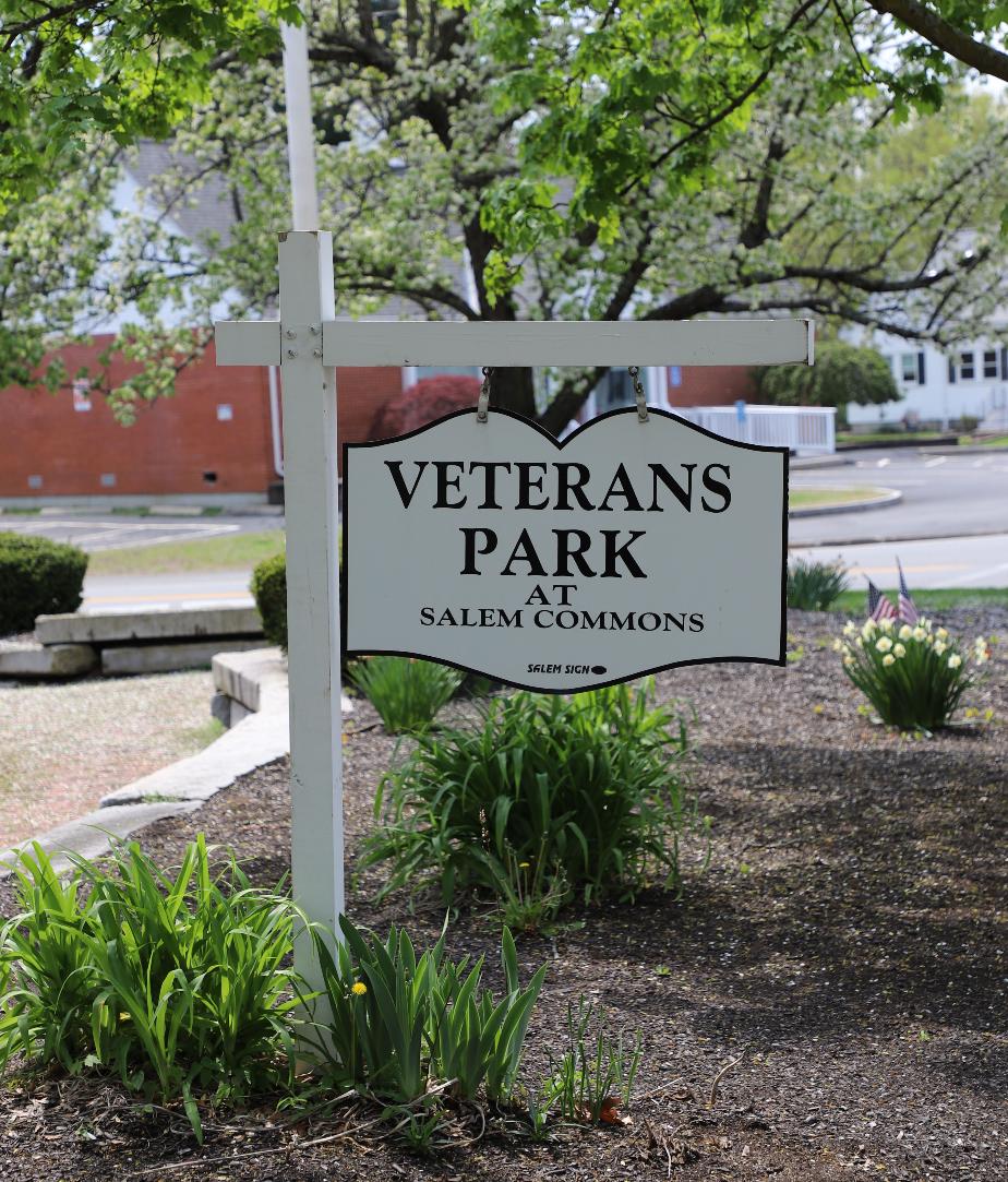 Salem New Hampshire Veterans Park - Sign