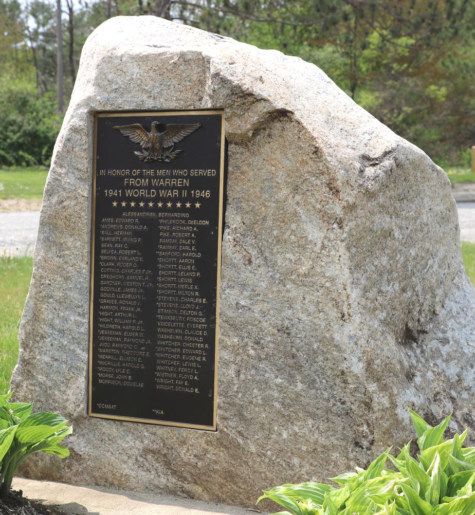 Warren New Hampshire World War II Veterans Memorial