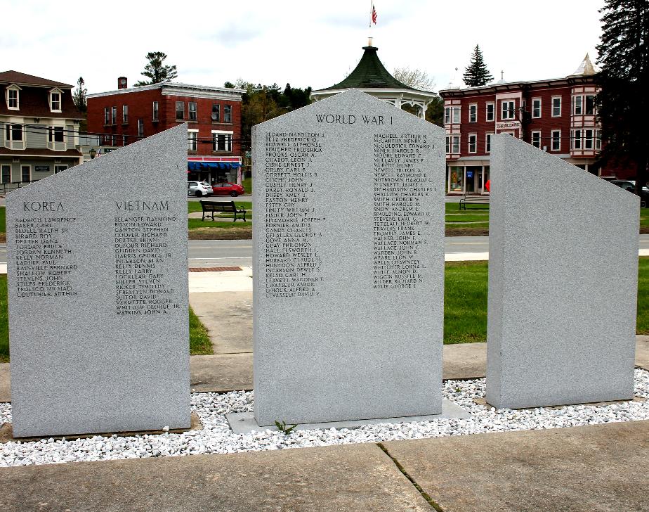 Whitefield New Hampshire Veterans Memorials