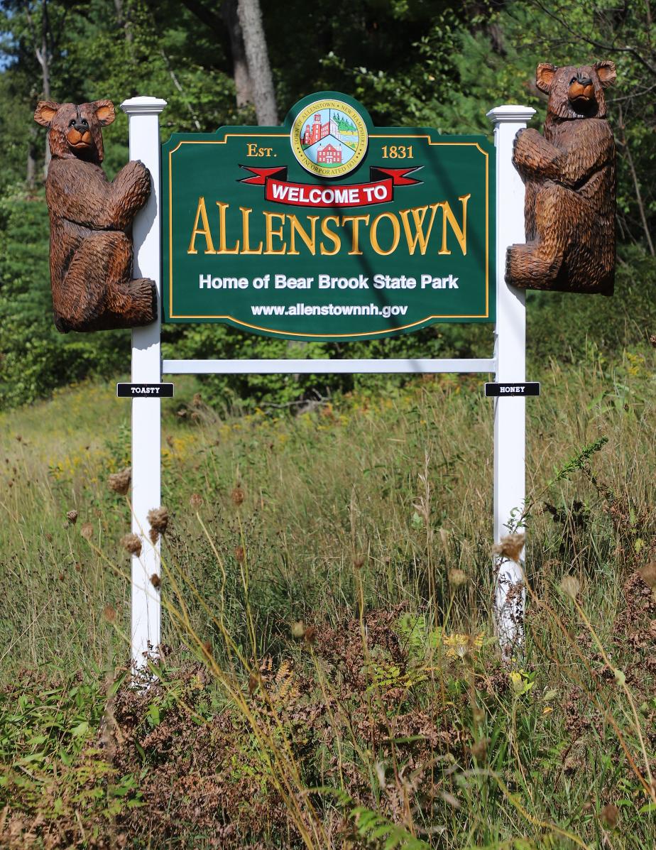 Welcome to Allenstown New Hampshire Sign