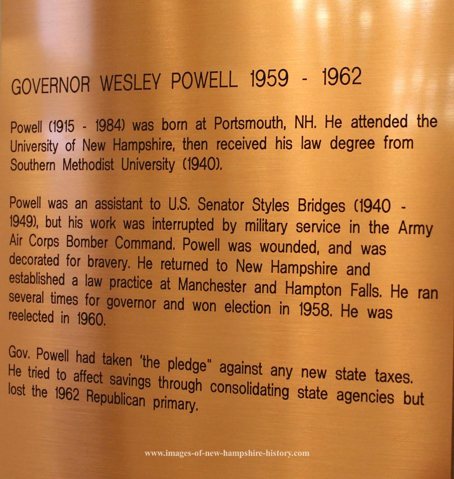 Wesley Powell NH State House Portrait