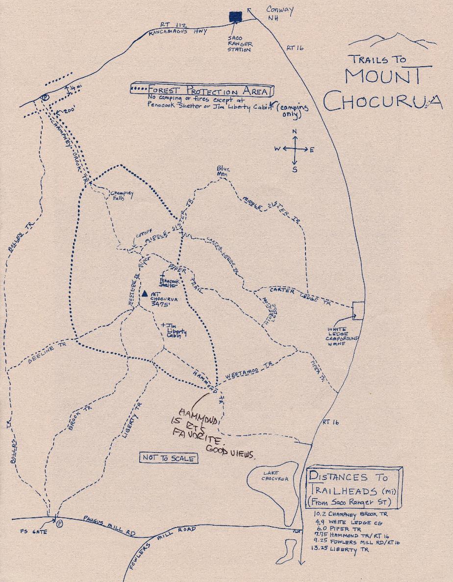 Mt Chocorua Hiking Trails