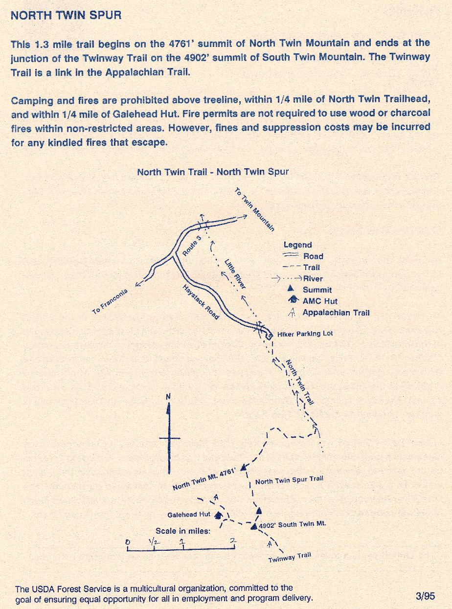 North Twin Mountain Trail Guide- White Mountains NH