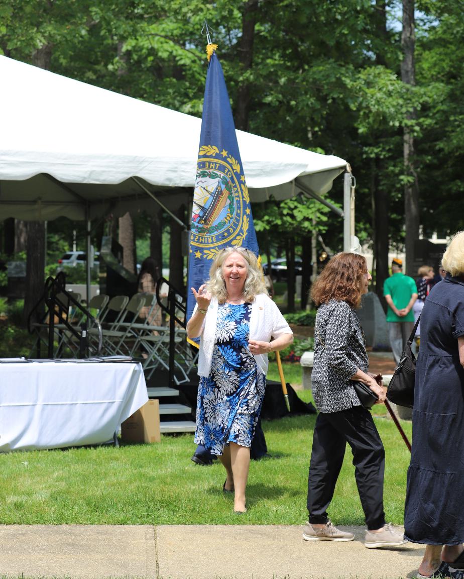 Women in Military Service Memorial - Dedication at the NH State Veterans Cemetery June 12 2025 Marti Gladu Womend Military Monument Representative