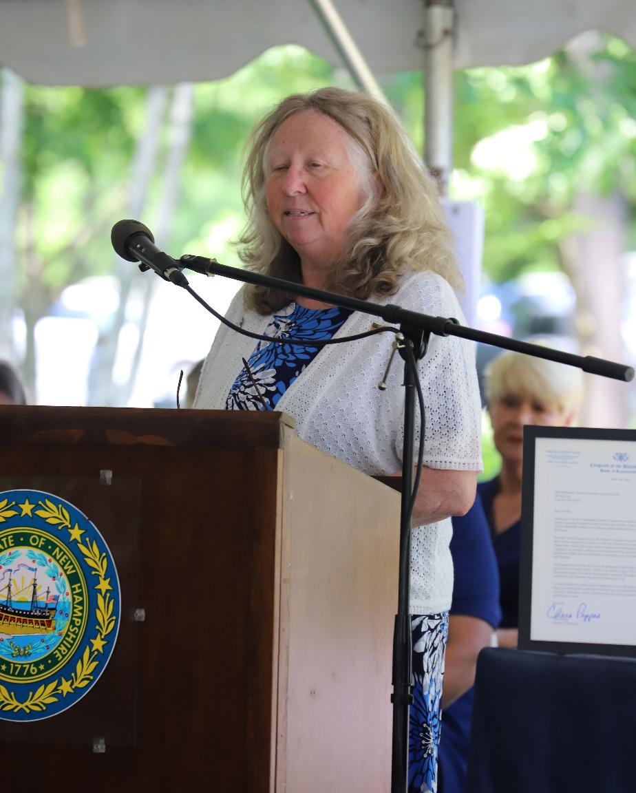 Women in Military Service Memorial - Dedication at the NH State Veterans Cemetery June 12 2025 Marti Gladu Womend Military Monument Representative