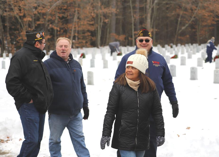 Wreaths for Boscawen 2025 New Hampshire State Veterans Cemetery - NH VFW