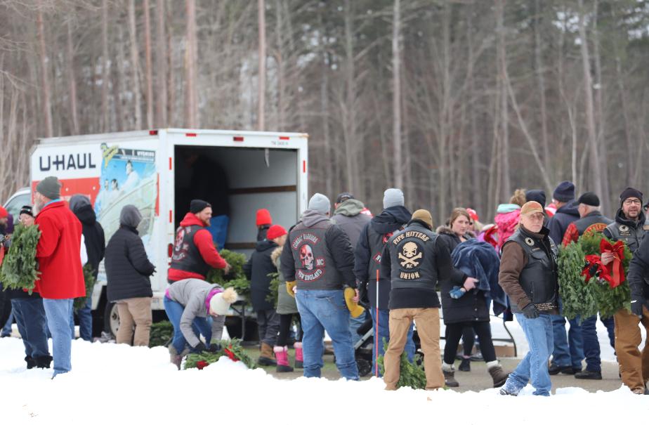 Wreaths for Boscawen 2025 New Hampshire State Veterans Cemetery